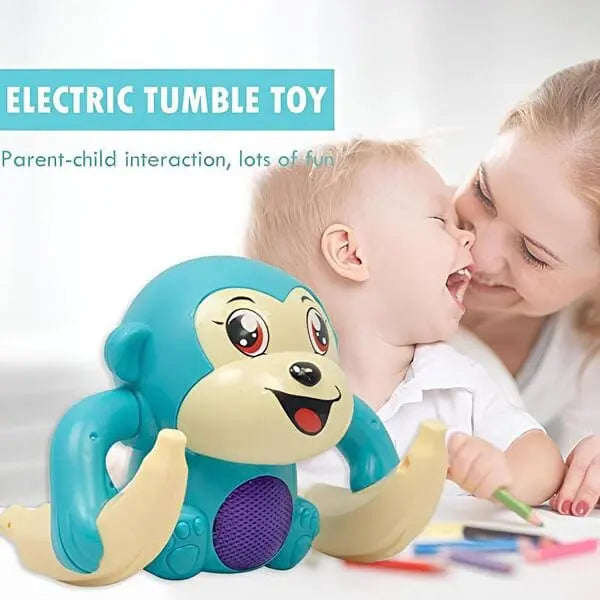 Cute Musical Rolling Banana Monkey Toy