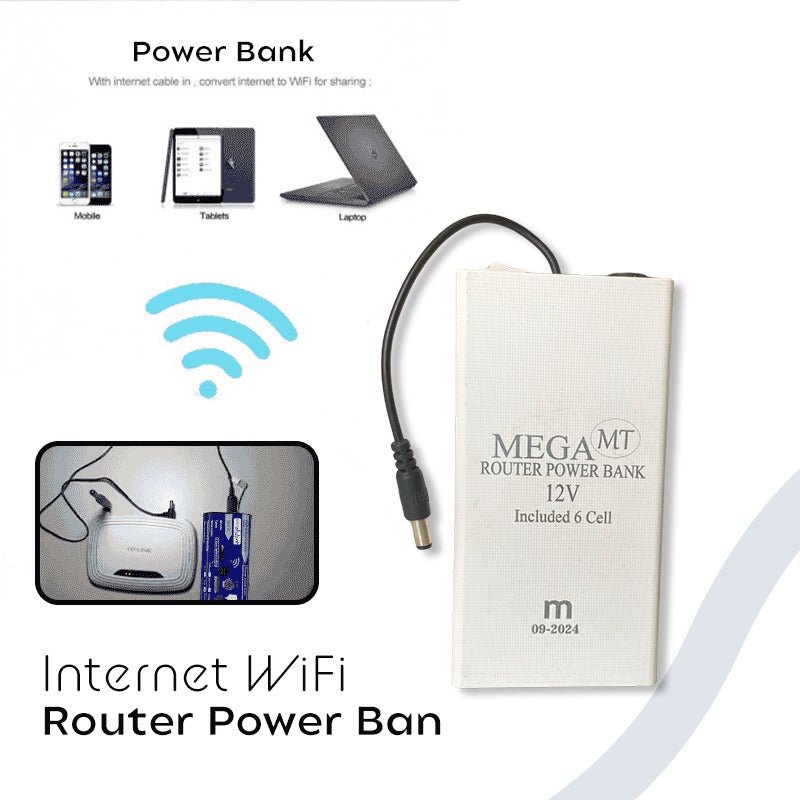 12W WiFi Router Power Bank - 20000mAh